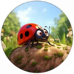 Jedlý papier beruška 19,5 cm