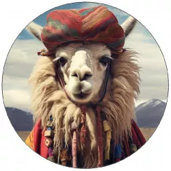 Jedlý papier, lama s oblečením, 19,5 cm