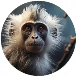 Jedlý papier malá opička 19,5 cm