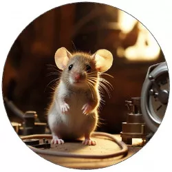 Jedlý papier zvedavá myš 19,5 cm