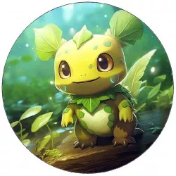 Jedlý papier Pokémoni zelený drak 19,5 cm