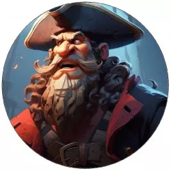 Jedlý papier pirát 19,5 cm