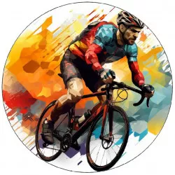 Jedlý papier cyklista 19,5 cm