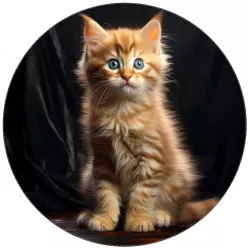 Jedlý papir mačky s modrými očami 19,5 cm