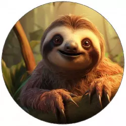 Jedlý papír lenochoda na vetve 19,5 cm