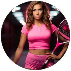 Pojem jedlý papier tenistky stojící 19,5 cm