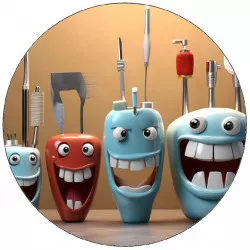 Jedlý papier veselé zúbky 19,5cm