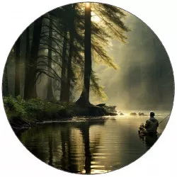 Jedlý papier rybár na rieke 19,5 cm