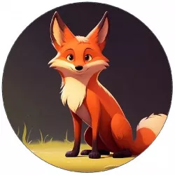 Jedlý papier malá líška 19,5 cm