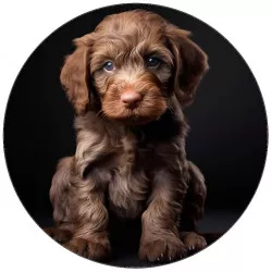 Jedlý papír šteňa hnedý 19,5 cm