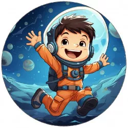 Jedlý papier malý astronaut vo vesmíre 19,5 cm