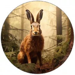 Jedlý papier zajac v lese 19,5 cm