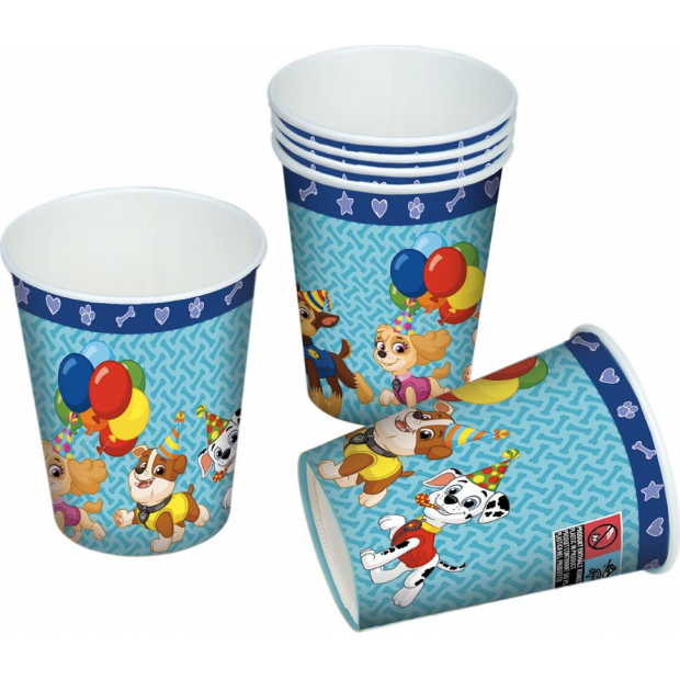 Papierové poháre Paw Patrol 6ks 200ml