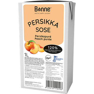 Ovocné pyré 100% Broskyňa 1l