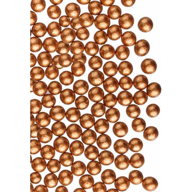 Bronzové cukrové perly 4 mm (50 g)