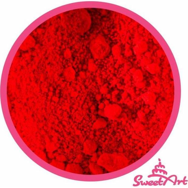 SweetArt jedlá prášková farba Burning Red jasne červená (3 g)