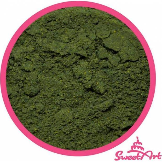 SweetArt jedlá prášková farba Dark Green tmavozelená (2 g)