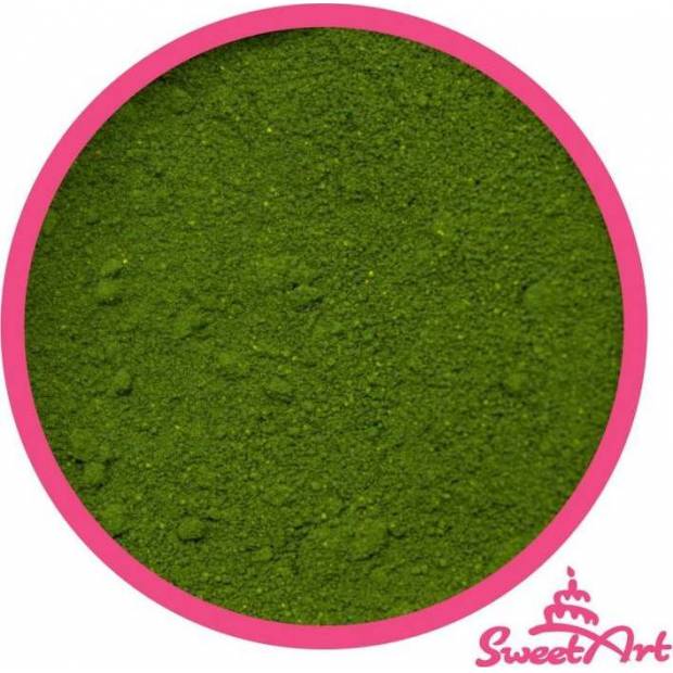 SweetArt jedlá prášková farba Moss Green machovo zelená (2,5 g)