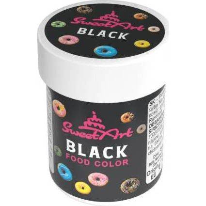 SweetArt gélová farba čierna (30 g)