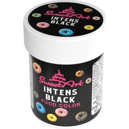 SweetArt gélová farba Intense Black (30 g)