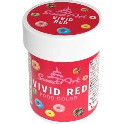 Gélová farba SweetArt Vivid Red (30 g)
