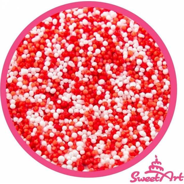 SweetArt červený a biely cukrový mak (90 g)