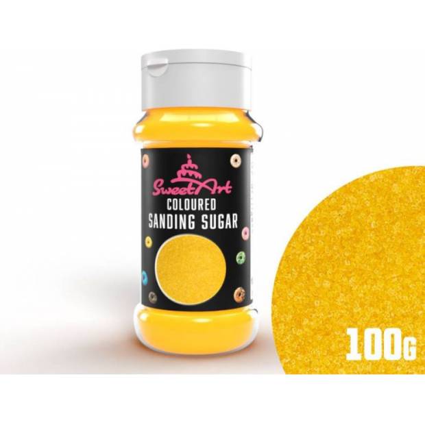 Dekoratívny cukor SweetArt žltý (100 g)