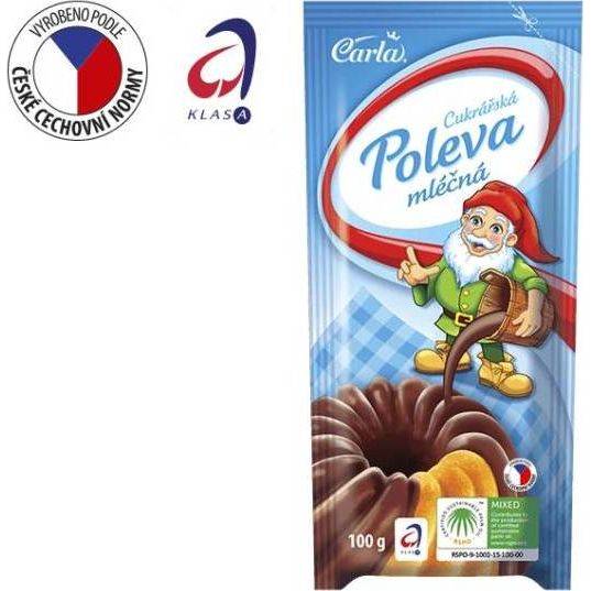 Mliečna cukrárenská poleva Carla (100 g)