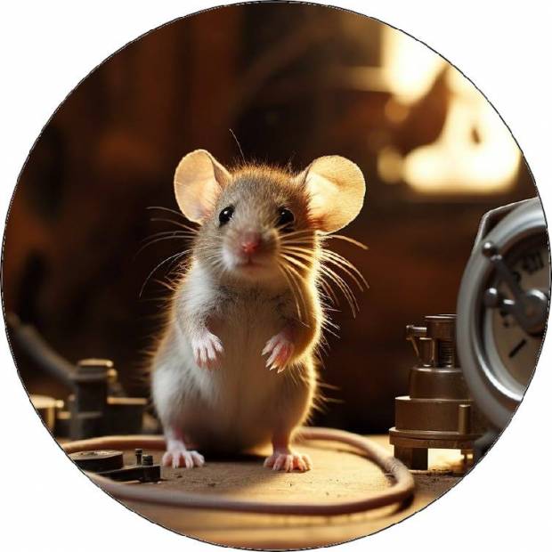 Jedlý papier zvedavá myš 19,5cm