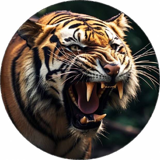 Jedlý papier tiger fotografia z profilu 19,5cm