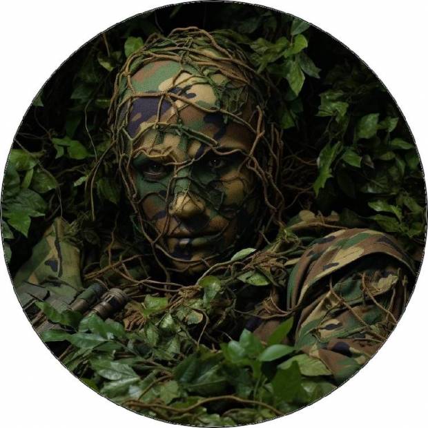 Jedlý papierový vojak v maske 19,5cm