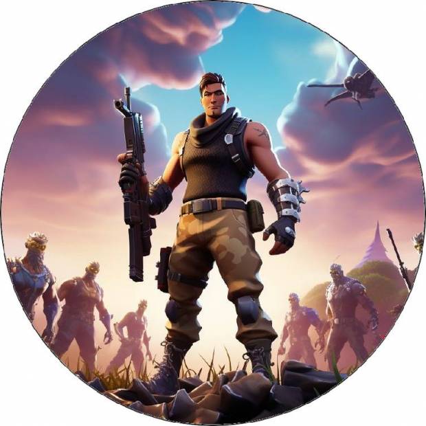 Jedlý papier Fortnite game shooter 19,5cm