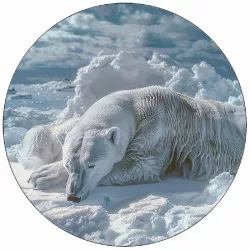 Jedlý papier ľadový medveď ležiaci 19,5 cm