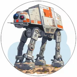 Jedlý papier Star Wars AT-AT Walker 19,5 cm