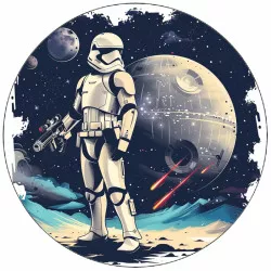 Jedlý papier Star wars bojovník 19,5 cm