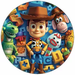 Jedlý papier Toy Story Woody a hračky 19,5 cm