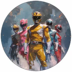 Jedlý papier Power Rangers spolu 19,5 cm