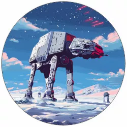 Jedlý papier Star Wars AT-AT Walker svetlé pozadie 19,5 cm
