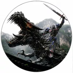 Jedlý papier Transformers bojovník s drakom 19,5 cm