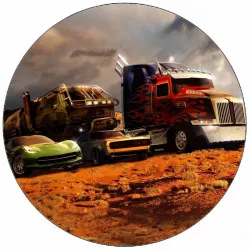 Jedlý papier Transformers auta 19,5 cm