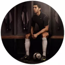 Jedlý papier Cristiano Ronaldo v šatníni 19,5 cm