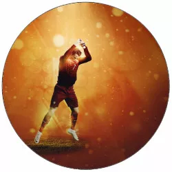 Jedlý papier Cristiano Ronaldo silueta 19,5 cm