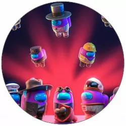 Jedlý papier Among Us tímom 19,5 cm