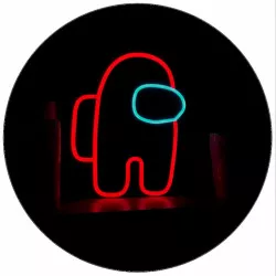 Jedlý papier Among Us neon 19,5 cm