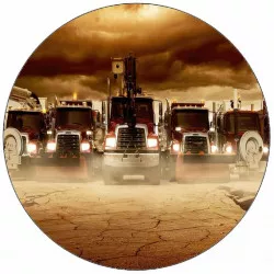 Jedlý papier kamiony 19,5 cm