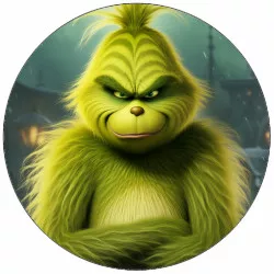 Jedlý papír naštvaný Grinch 19,5 cm