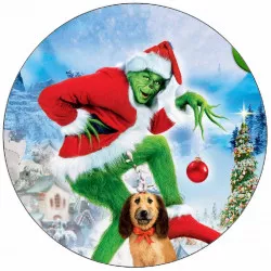 Jedlý papier Grinch so psom 19,5 cm