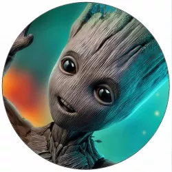 Jedlý papier Groot a farebné pozadie 19,5 cm