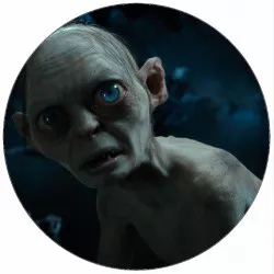 Jedlý papier Pán prstenov Gollum v lese 19,5 cm