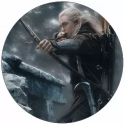 Jedlý papier Pán prsteňov Legolas v búrke 19,5 cm